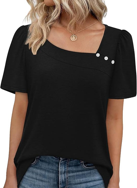 Women's Summer Tops Short Sleeve Shirts