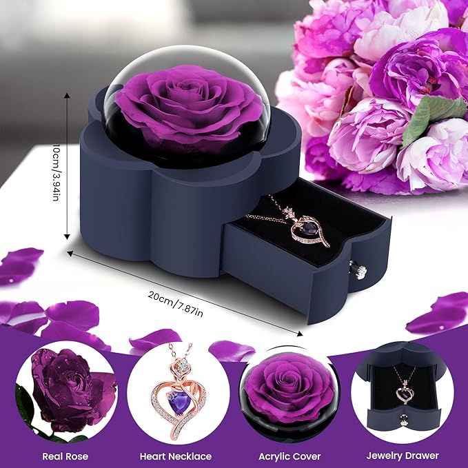 Eternal-rose-heart-necklace-gift-for-mom-wife