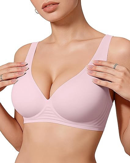 Deep V Wireless Bra