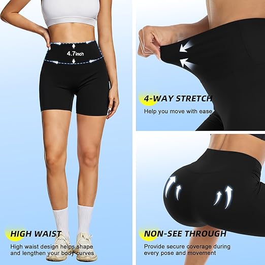 High Waisted Biker Shorts for Women