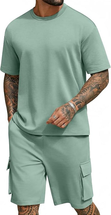 Men’s 2-Piece Shirt & Shorts Set