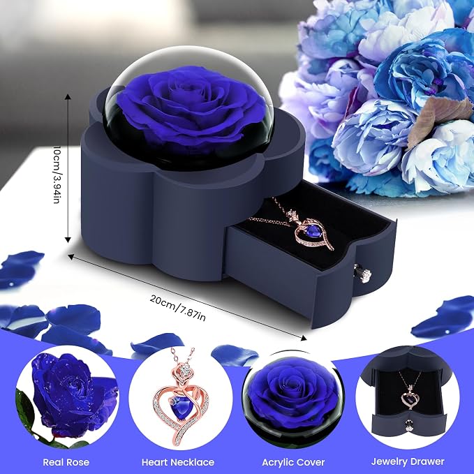 Romantic Flower Gift for Mom, Wife, Girlfriend & Her