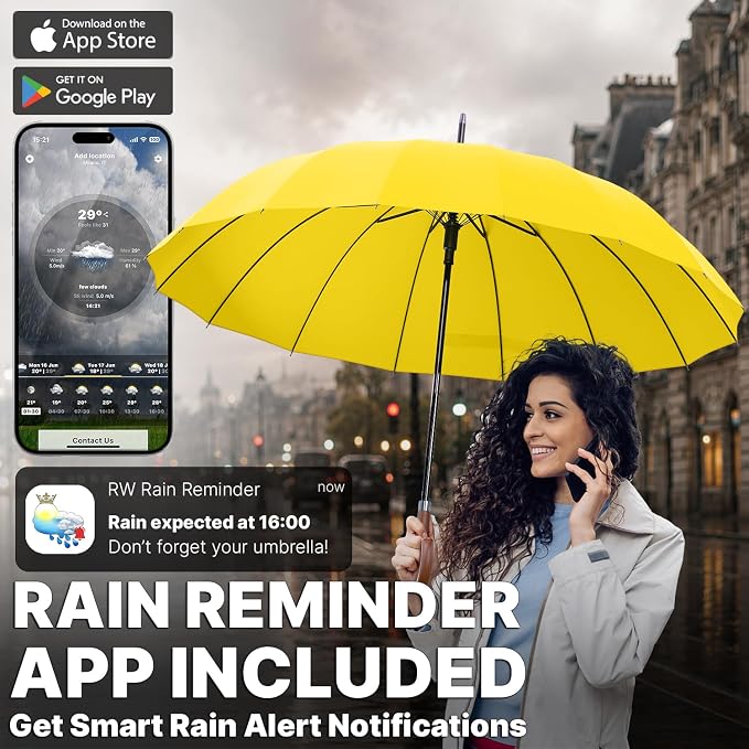 54-Inch Windproof Large Umbrella – Automatic Open