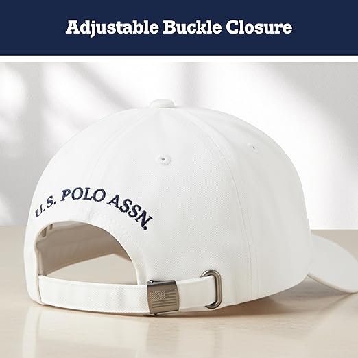 Polo Baseball Cap, 100% Cotton Adjustable Dad Hat