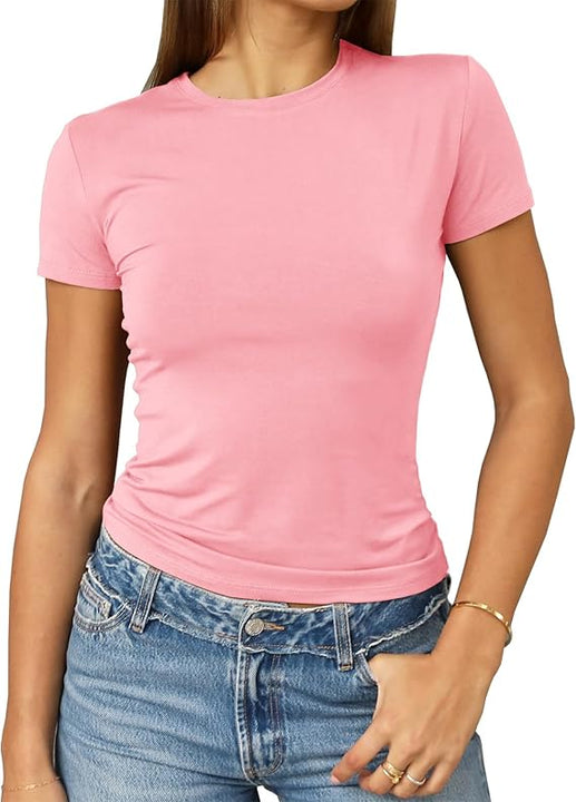 Women's Casual Basic Slim Fit T Shirts