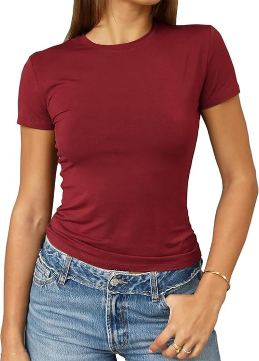 Women's Casual Basic Slim Fit T Shirts