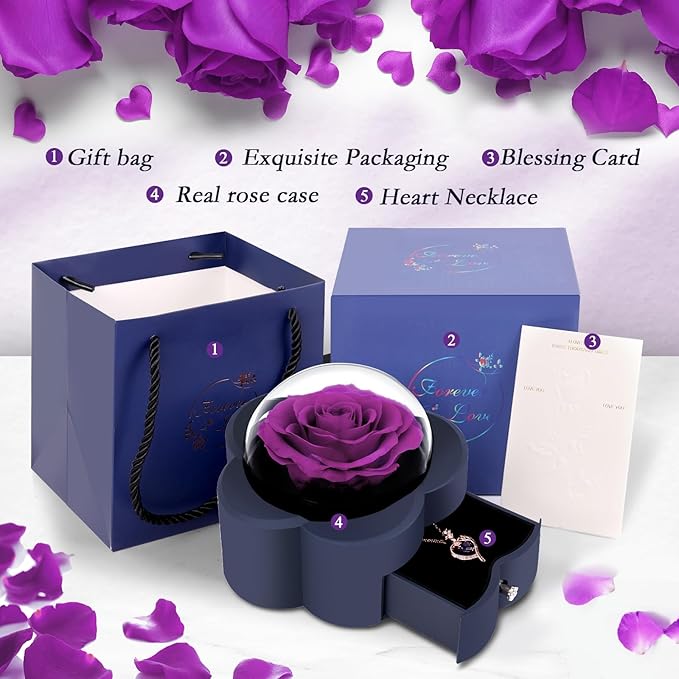Eternal-rose-heart-necklace-gift-for-mom-wife