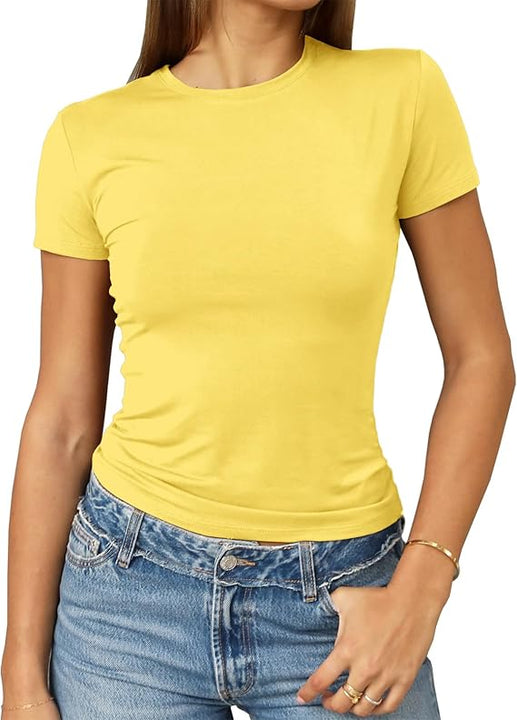 Women's Casual Basic Slim Fit T Shirts