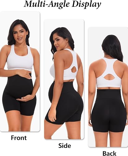 4 Pack Women's Maternity Yoga Shorts