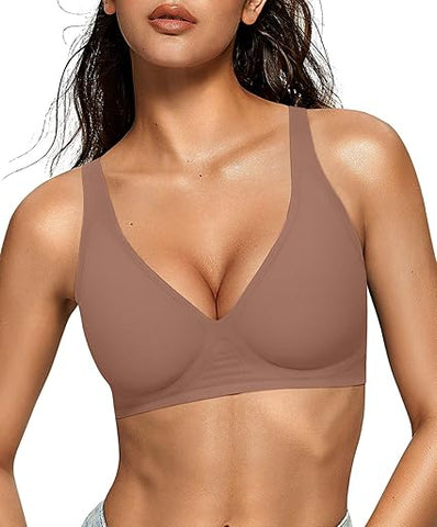 Deep V Wireless Bra