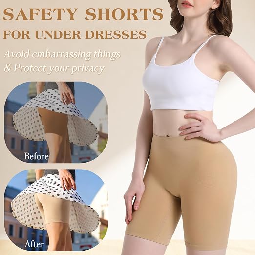 3 Pack Slip Shorts for Women Under Dress