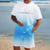 Men’s 2-Piece Gradient Short Set