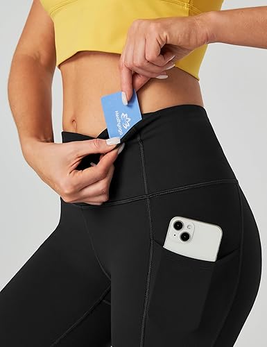 Women’s High Waist Capri Leggings with Pockets