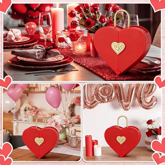 Heart-Shaped Jewelry Gift Box with Necklace