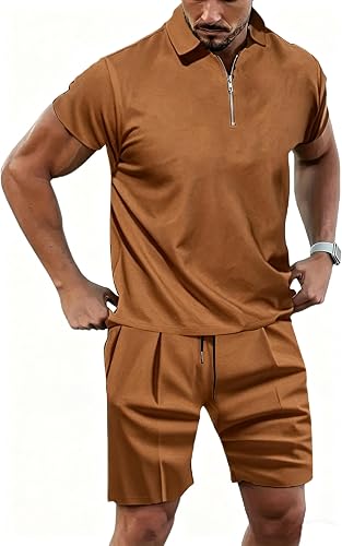 Men’s 2-Piece Tracksuit Set – Quarter-Zip Sweatshirt