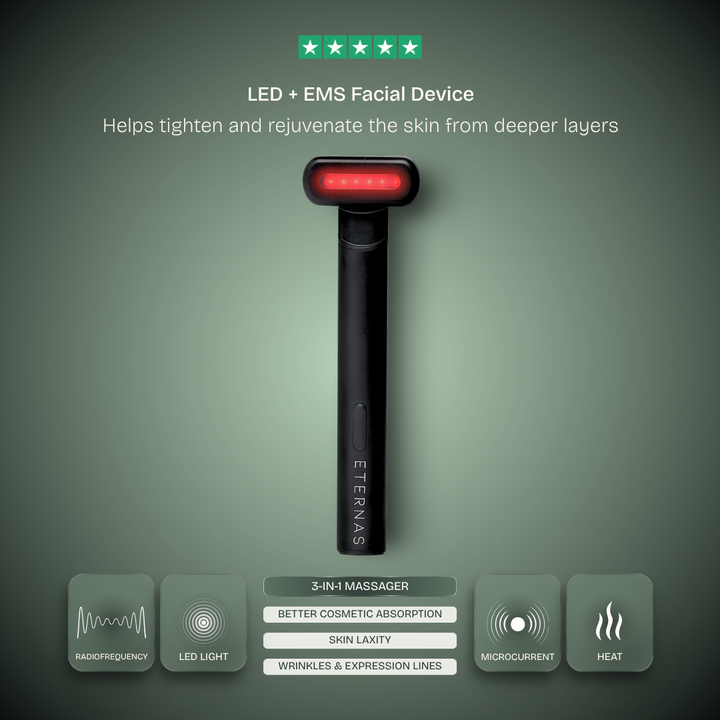 4-in-1 Eye & Face Wand — LED, EMS, Heat & Microvibration