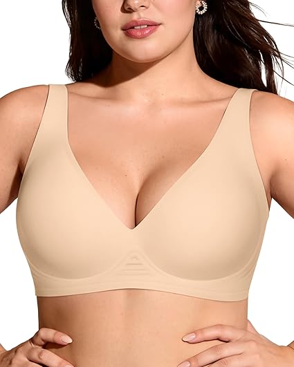Deep V Wireless Bra
