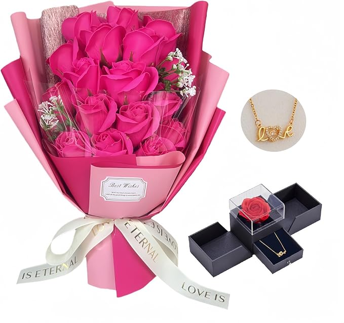 Artificial Roses Bouquet – Preserved Rose Flower
