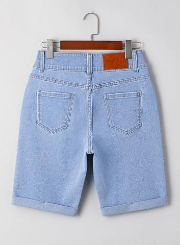 Stretchy High-Waisted Jean Shorts for Women