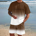 Men’s 2-Piece Gradient Short Set