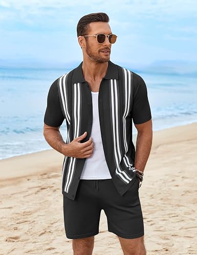 Men's 2 Piece Outfits Summer Short Sets