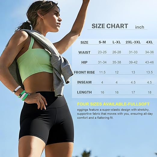 High Waisted Biker Shorts for Women