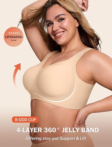 Women's No Underwire Jelly Push Up Bra