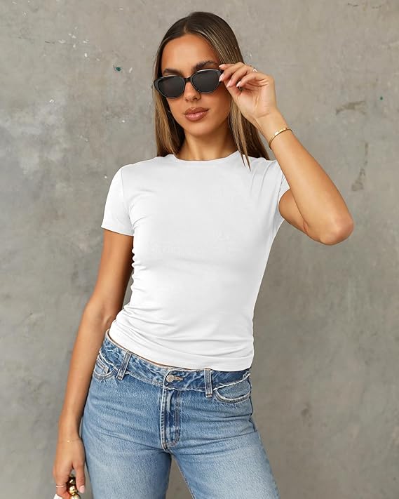 Women's Casual Basic Slim Fit T Shirts