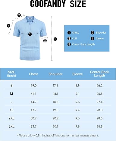 Mens Knit Polo Shirts Casual Short Sleeve