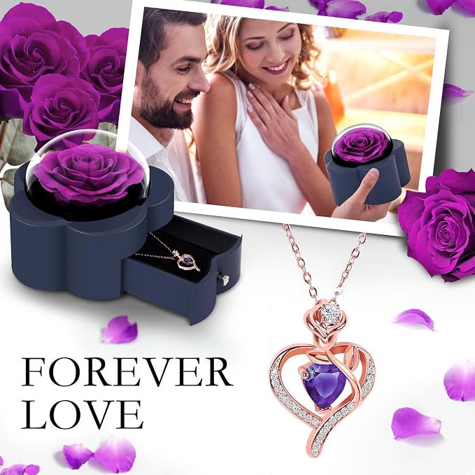 Eternal-rose-heart-necklace-gift-for-mom-wife