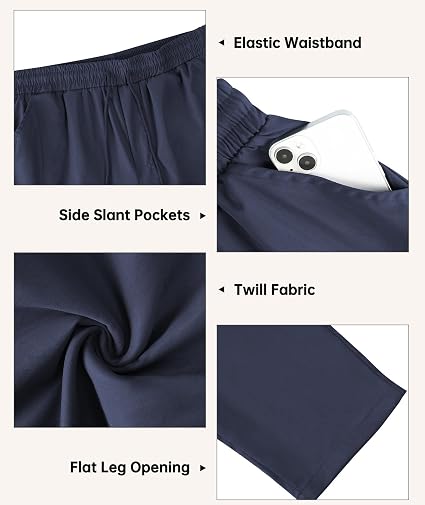 Elastic Waist with Adjustable Drawstring Pants
