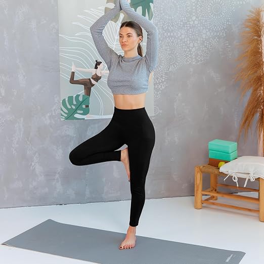 2 Pack Leggings with Pockets for Women