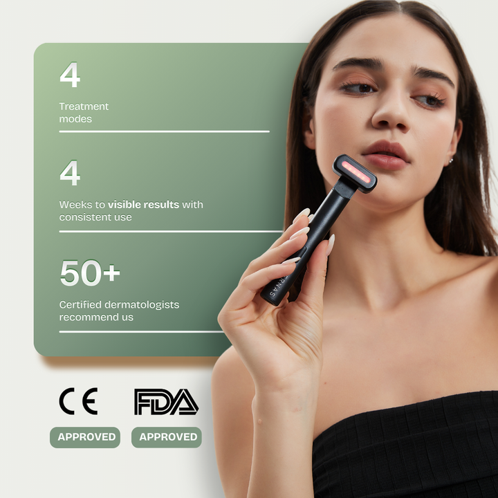 4-in-1 Eye & Face Wand — LED, EMS, Heat & Microvibration
