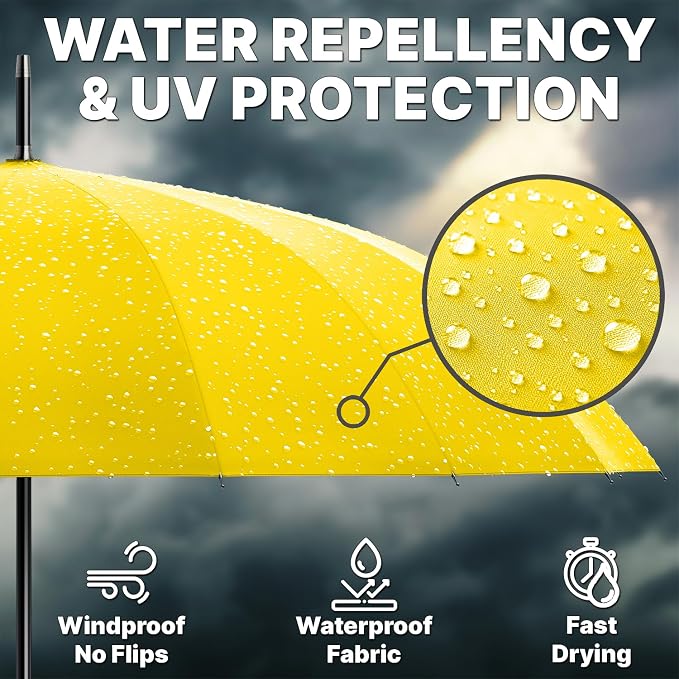 54-Inch Windproof Large Umbrella – Automatic Open