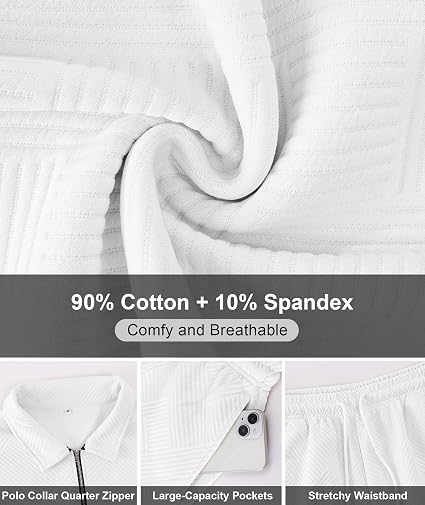 Men's 2 Piece Cotton Short Set