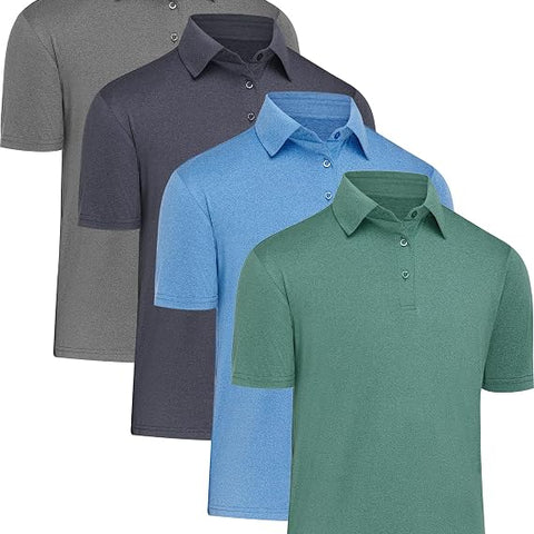 Polo Shirts for Men Quick-Dry Athletic Short