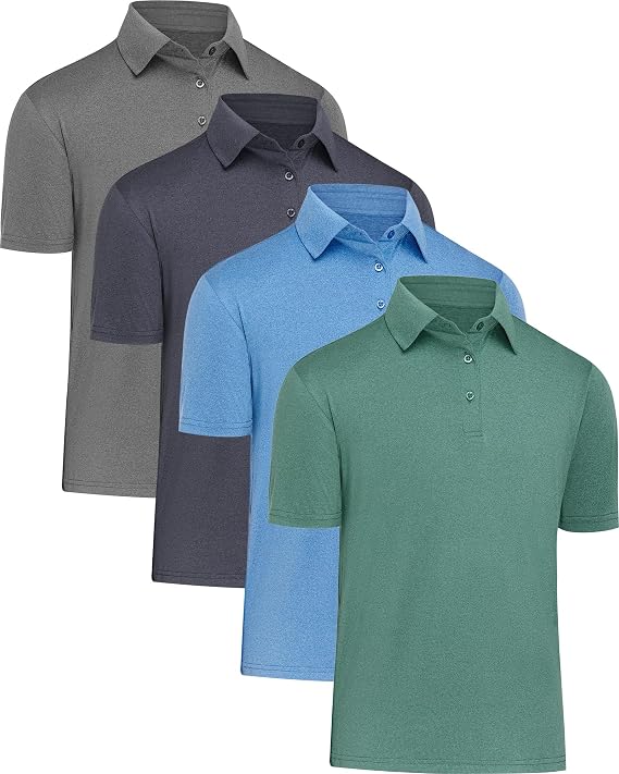 Polo Shirts for Men Quick-Dry Athletic Short