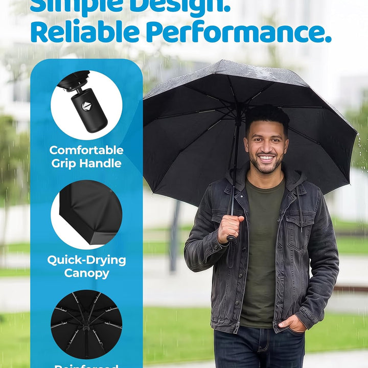 Rain-Mate Windproof Compact Umbrella