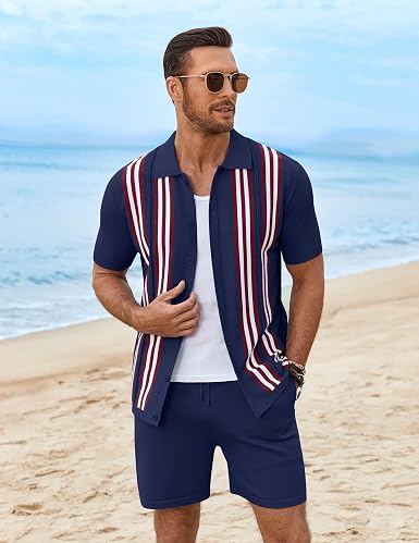 Men's 2 Piece Outfits Summer Short Sets