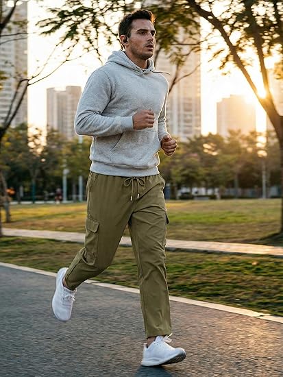 Men's Outdoor Cargo Pants – Lightweight Tactical Hiking Pants