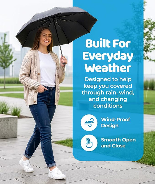 Rain-Mate Windproof Compact Umbrella