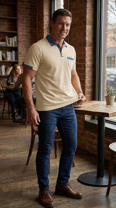 Men's Premium Short Sleeve Polo Shirt