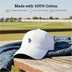 Polo Baseball Cap, 100% Cotton Adjustable Dad Hat