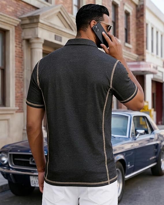 Mens Polo Shirts Short Sleeve for Golf