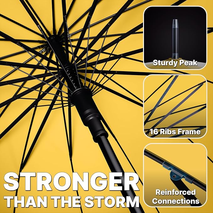 54-Inch Windproof Large Umbrella – Automatic Open