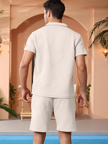 mens-2-piece-cotton-matching-Off White set