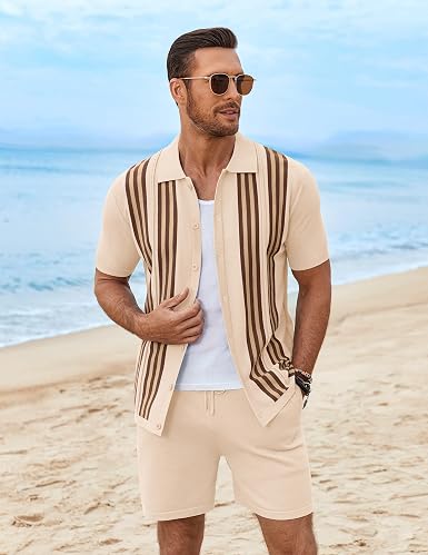 Men's 2 Piece Outfits Summer Short Sets