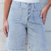 Women’s Jean Shorts with Patch Pockets