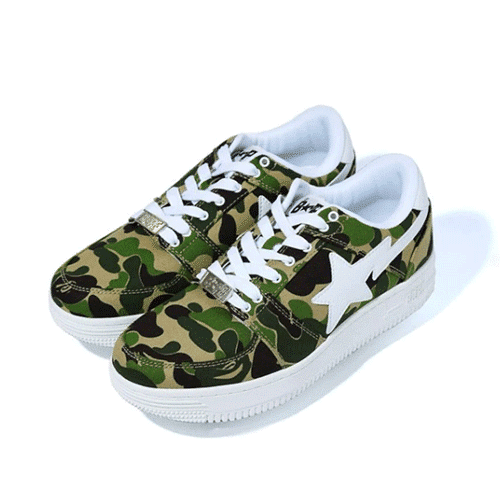 Army Green Camo BAPE STA Shoes