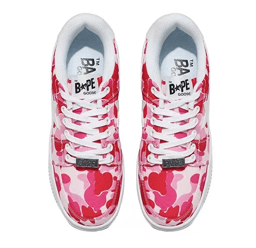 BAPESTA ABC Pink Camo Shoes